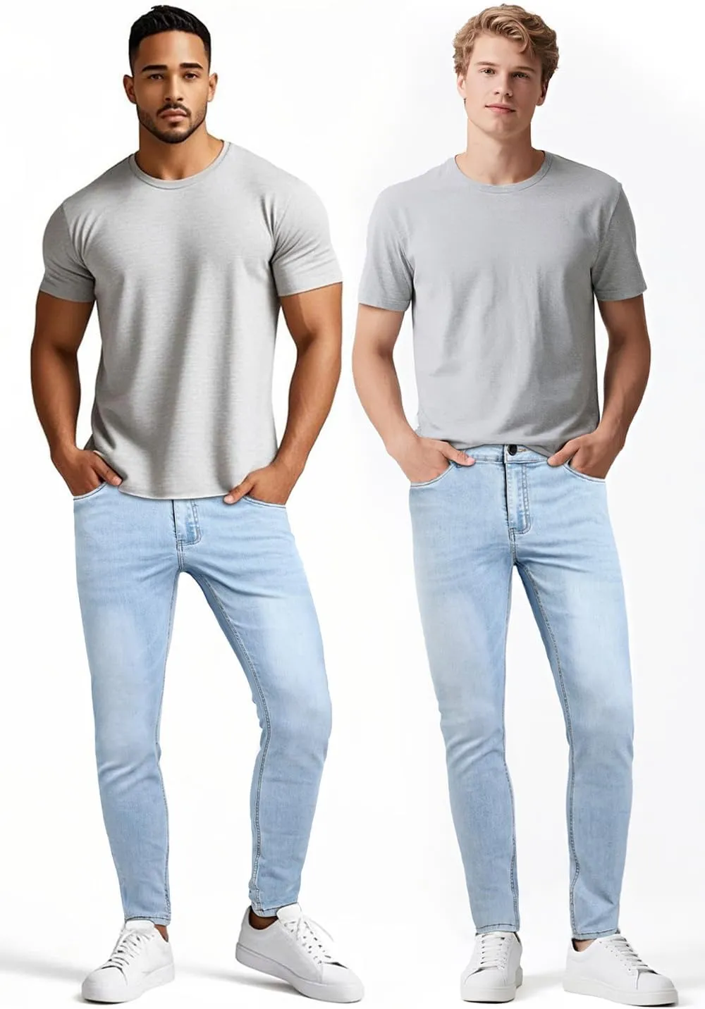 GINGTTO Mens Skinny Jeans Stretch Denim Jeans for Men