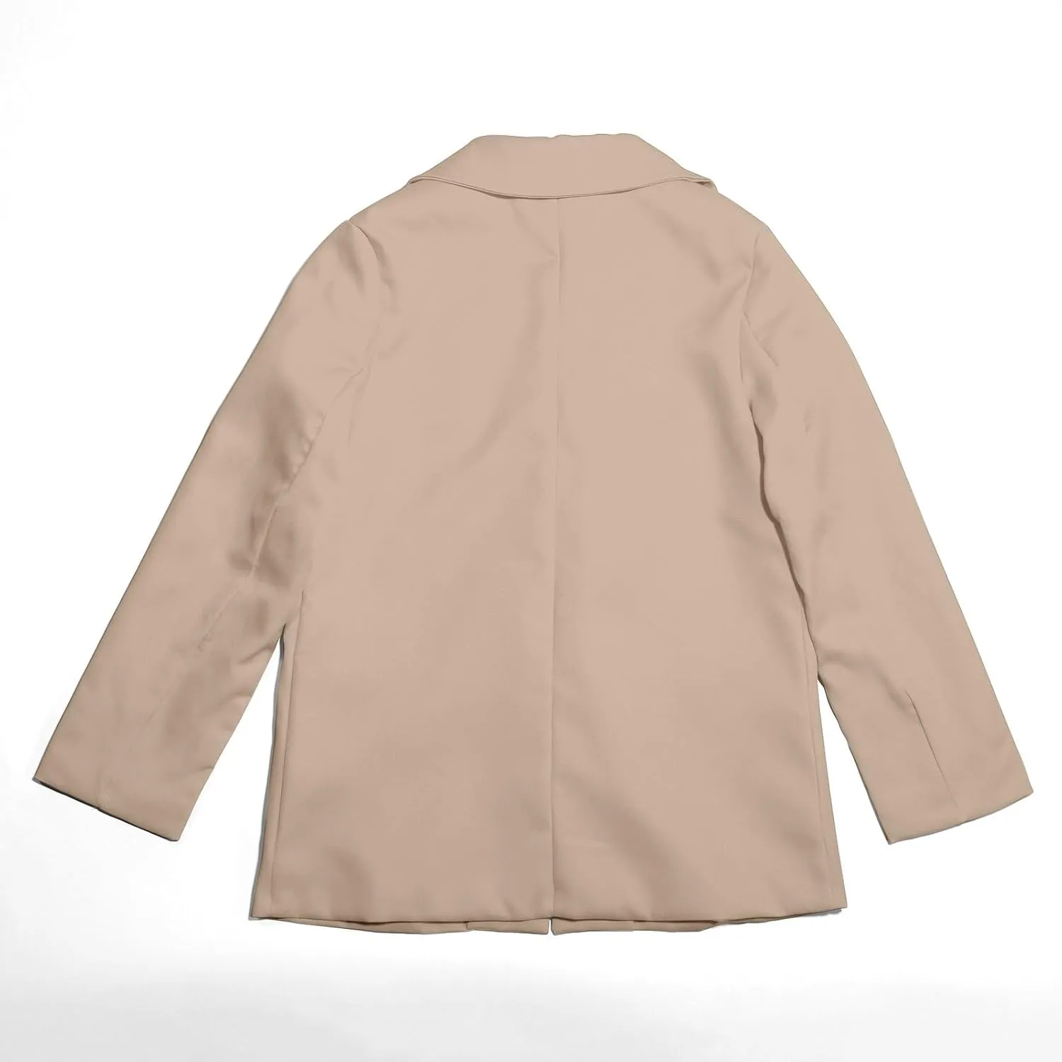 Girls Blazer Long Sleeve Shawl Collar Formal Blazers Suit Jacket Open Front Inner Pocket for Kids Size 3-14 Year