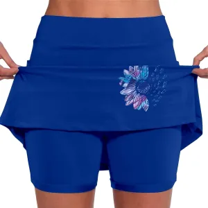 Golf Skorts for Women with Pockets Summer Athletic Workout Tennis Skirts with Shorts High Waist Athletic Skirt