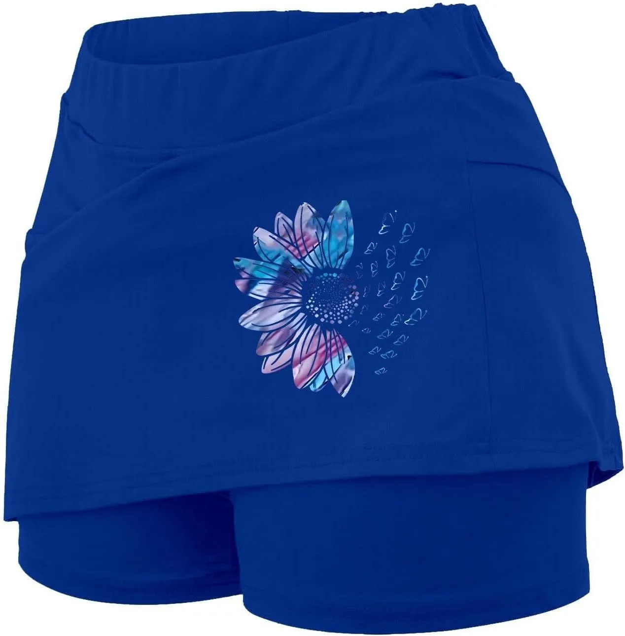 Golf Skorts for Women with Pockets Summer Athletic Workout Tennis Skirts with Shorts High Waist Athletic Skirt