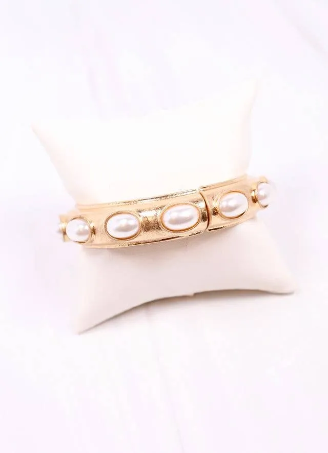 Harriette Pearl Bracelet GOLD
