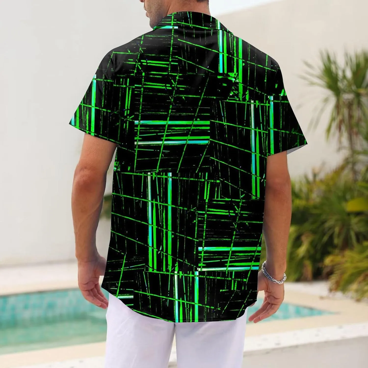 Hawaiian Shirt for Men, Unisex Summer Beach Casual Short Sleeve Floral Button Down Shirts, Tropical Holiday Beach Shirts