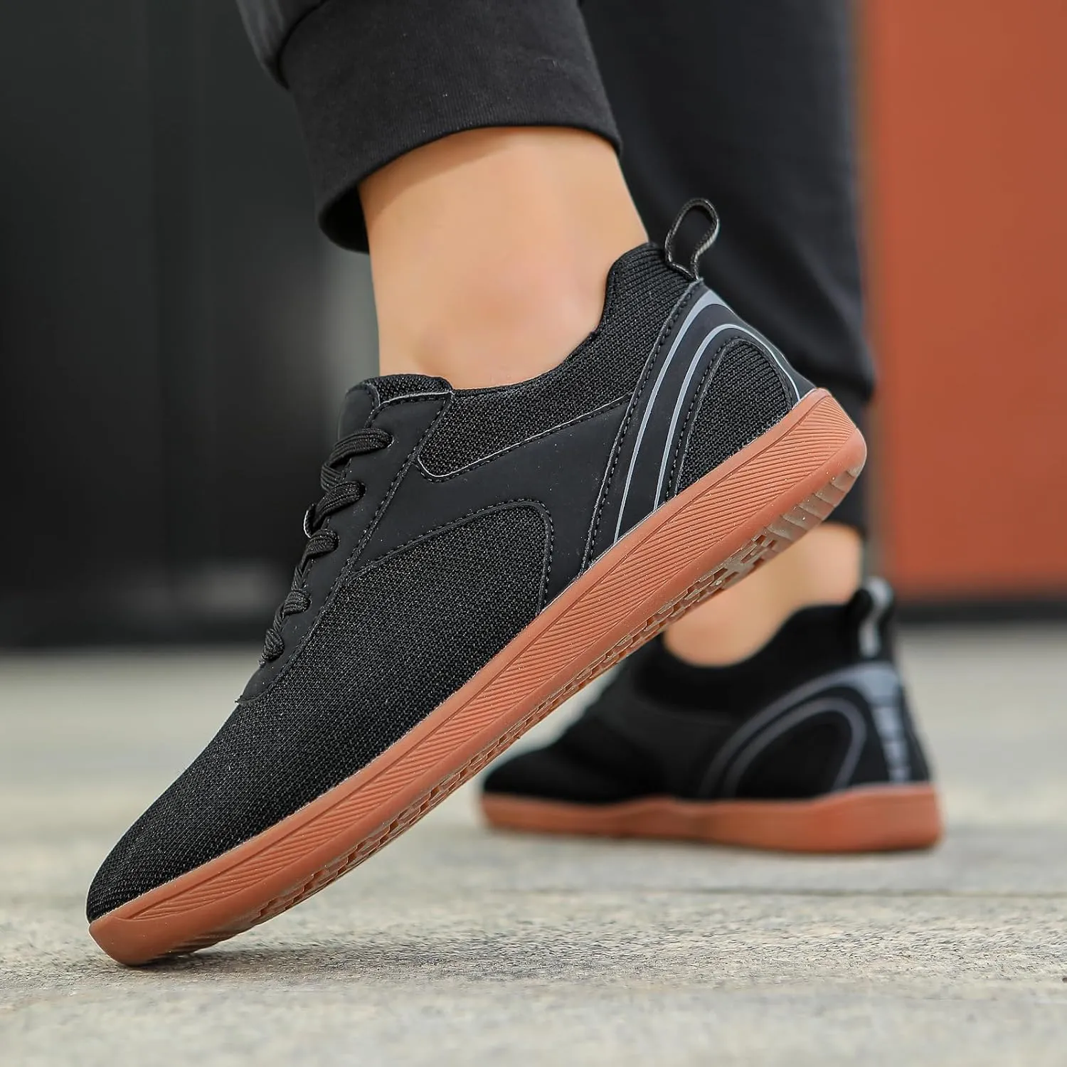 Hike Barefoot Shoes Women Wide Toe Box Zero Drop Sole Comfortable Footwear Slip On Workout Sneakers Minimalist Shoes for Running Breathable Fashion Sneakers