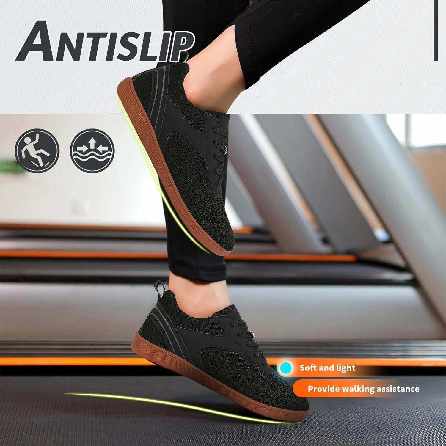 Hike Barefoot Shoes Women Wide Toe Box Zero Drop Sole Comfortable Footwear Slip On Workout Sneakers Minimalist Shoes for Running Breathable Fashion Sneakers