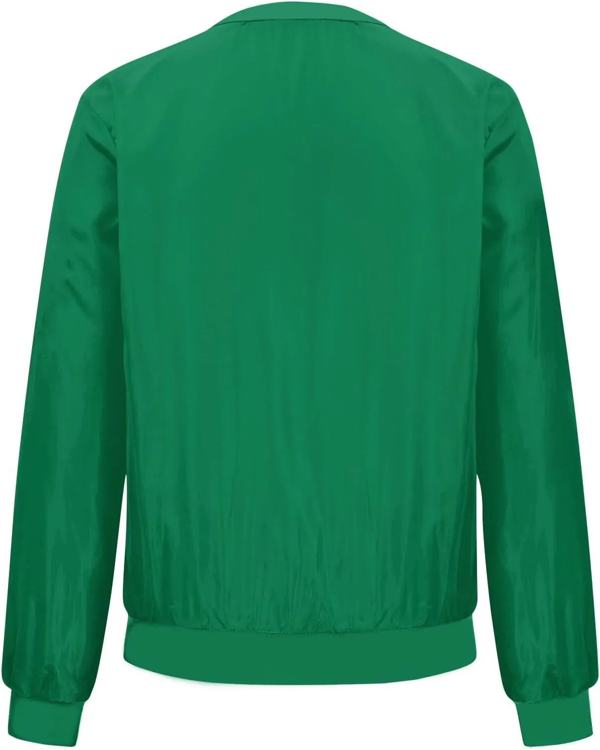 Jackets for Women Lightweight Zip Up Bomber Jacket with Pockets Stand Collar Windproof Outwear Fashion Fall Coat