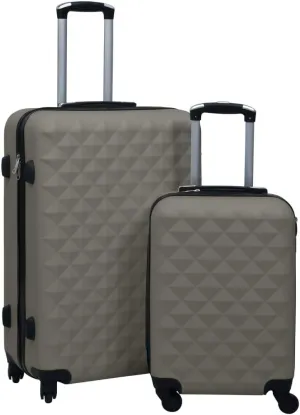 JCSD Travel with Hardcase Trolley Set, Two Sizes for Packing, Lightweight and Durable Design, Anthracite