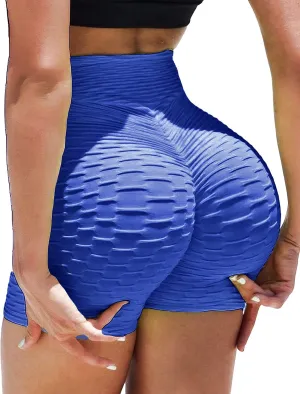 KIWI RATA Scrunch Booty Shorts for Women Workout Gym Butt Lifting Yoga Sexy Textured Short Hot Pants