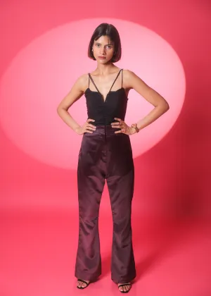 Laila Wine High waist Trousers