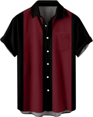 LCMTWX Mens Dress Shirts Men Spring Summer Turndown Collar Casual Striped Top Shirt Short Sleeve Button Up Shirts for Men T