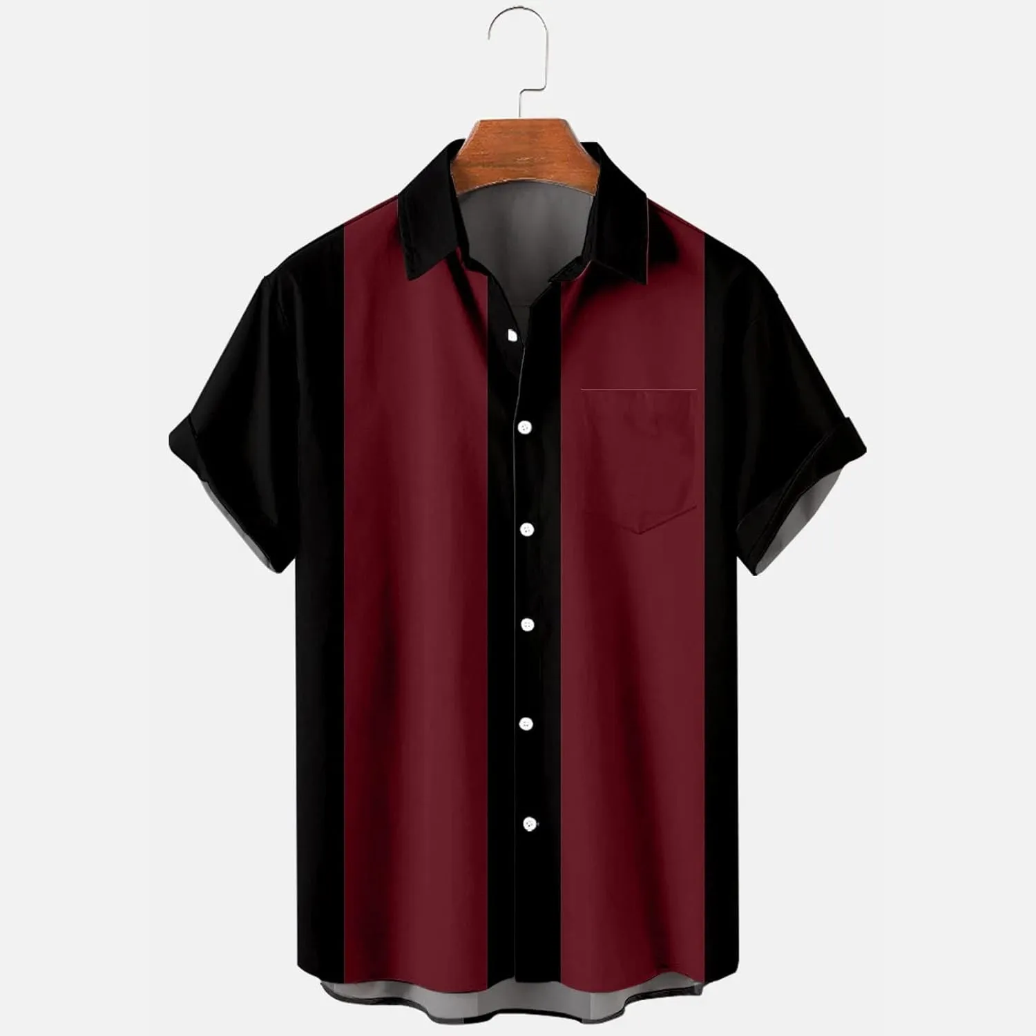 LCMTWX Mens Dress Shirts Men Spring Summer Turndown Collar Casual Striped Top Shirt Short Sleeve Button Up Shirts for Men T