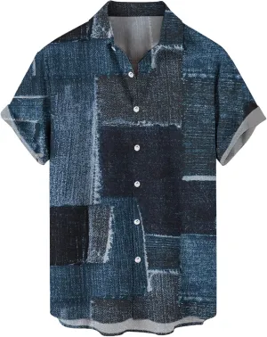 LCMTWX Mens Shirts Casual Day Shirts Short Sleeve Casual Button Down Beach Flower Shirt and Shorts Mens Shirts Short Sleeve