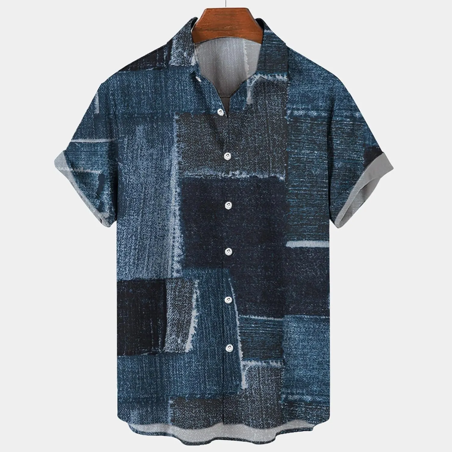 LCMTWX Mens Shirts Casual Day Shirts Short Sleeve Casual Button Down Beach Flower Shirt and Shorts Mens Shirts Short Sleeve