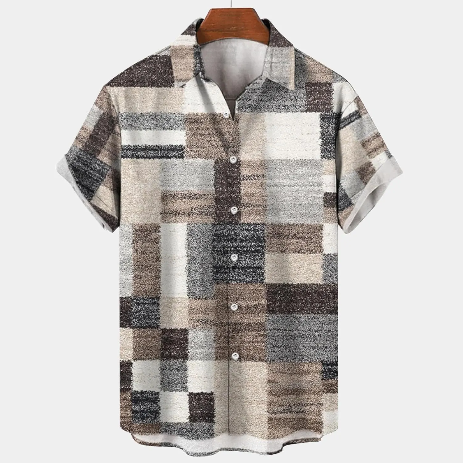 LCMTWX Mens Shirts Casual Day Shirts Short Sleeve Casual Button Down Beach Flower Shirt and Shorts Mens Shirts Short Sleeve