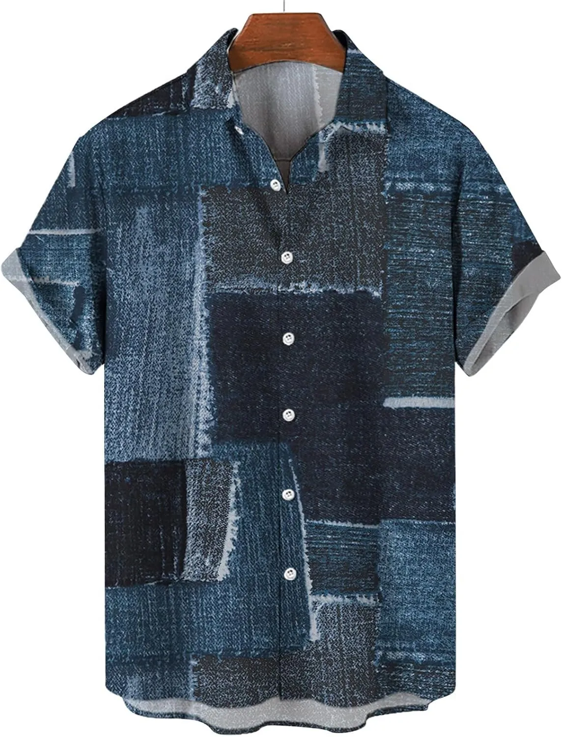 LCMTWX Mens Shirts Casual Day Shirts Short Sleeve Casual Button Down Beach Flower Shirt and Shorts Mens Shirts Short Sleeve