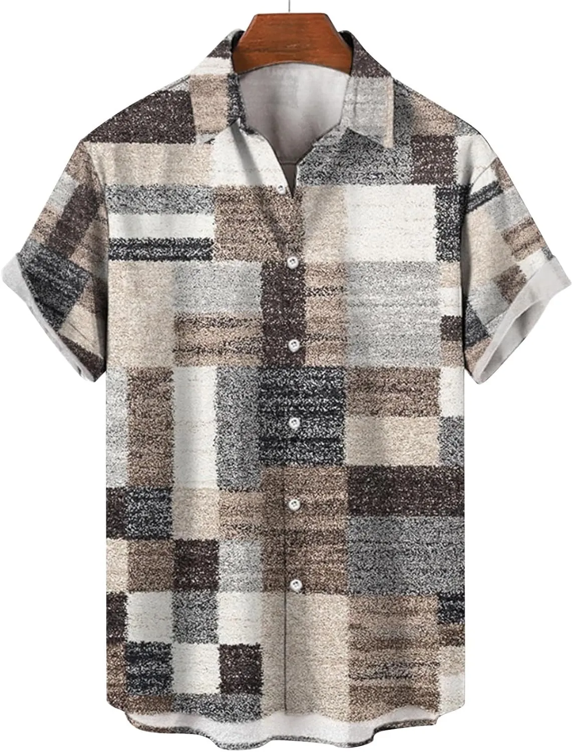 LCMTWX Mens Shirts Casual Day Shirts Short Sleeve Casual Button Down Beach Flower Shirt and Shorts Mens Shirts Short Sleeve