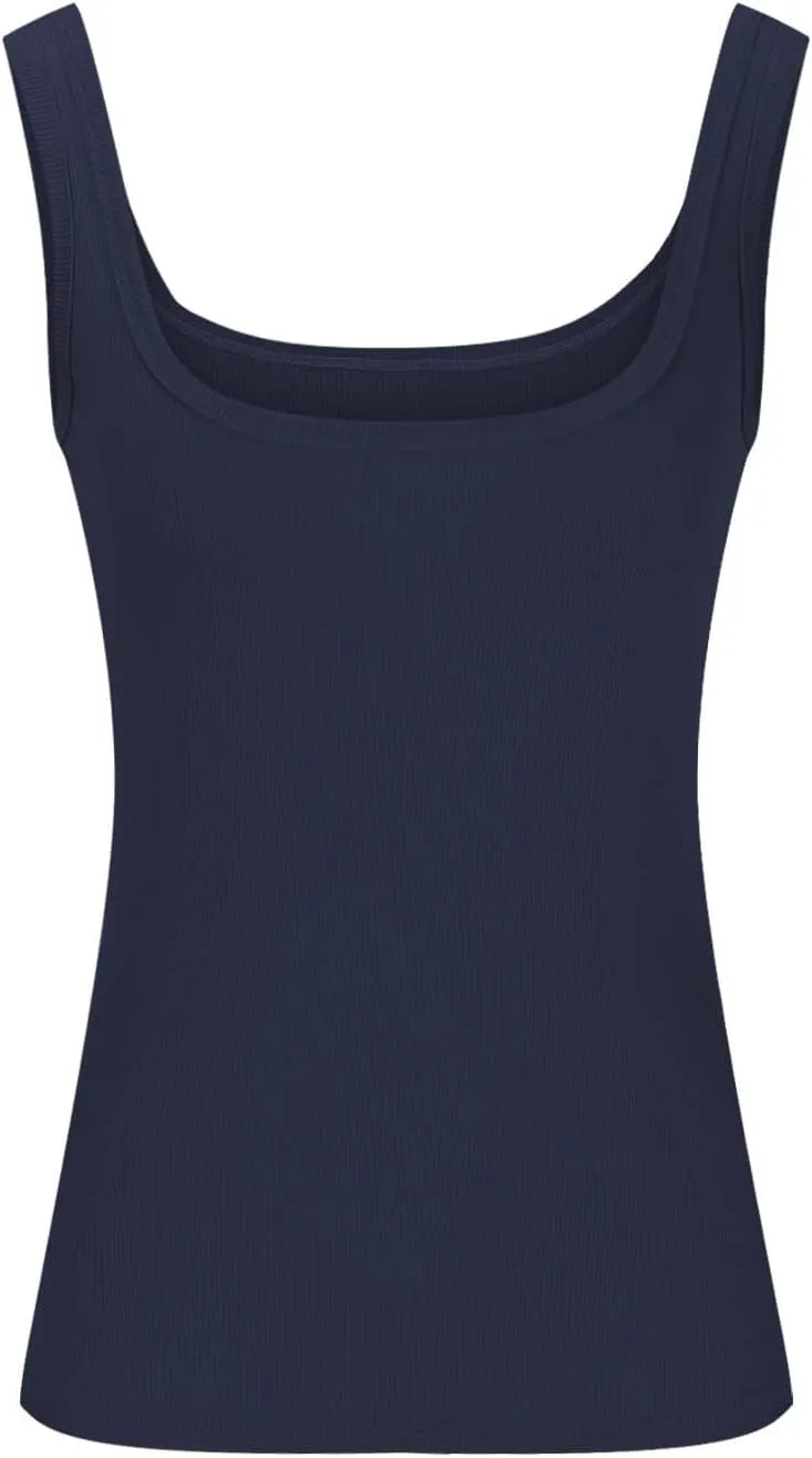 Lmdudan Sexy Tank Tops for Women Ribbed Knit Sleeveless U-Neck Summer Workout Tees Fashion Solid Color Slim Fit Cami Shirts