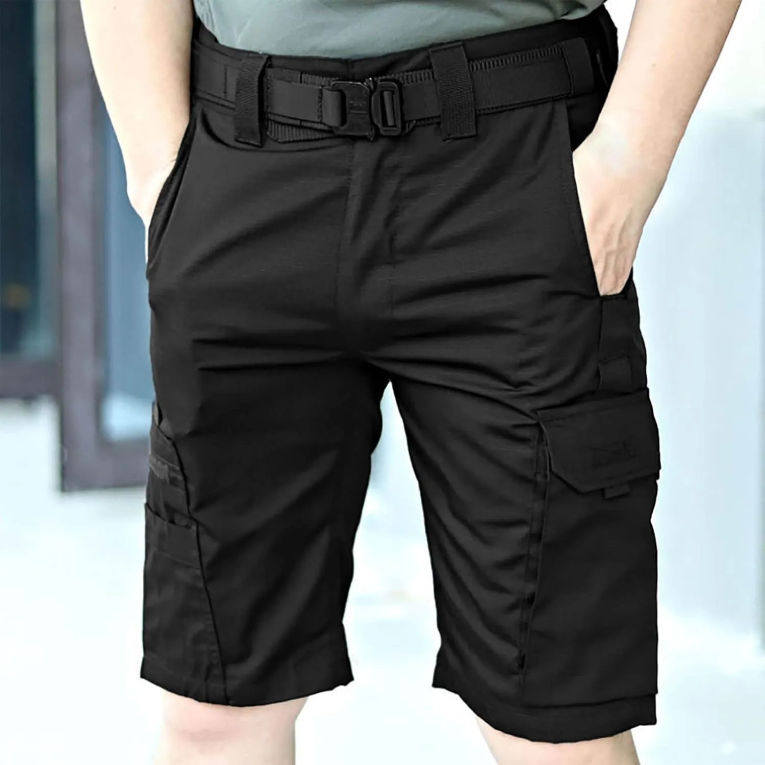 Loose Fit Lightweight Pants for Mens Fall Summer Cargo Sport Gym Hiking Fishing Straight Leg Pants Shorts Man 2025