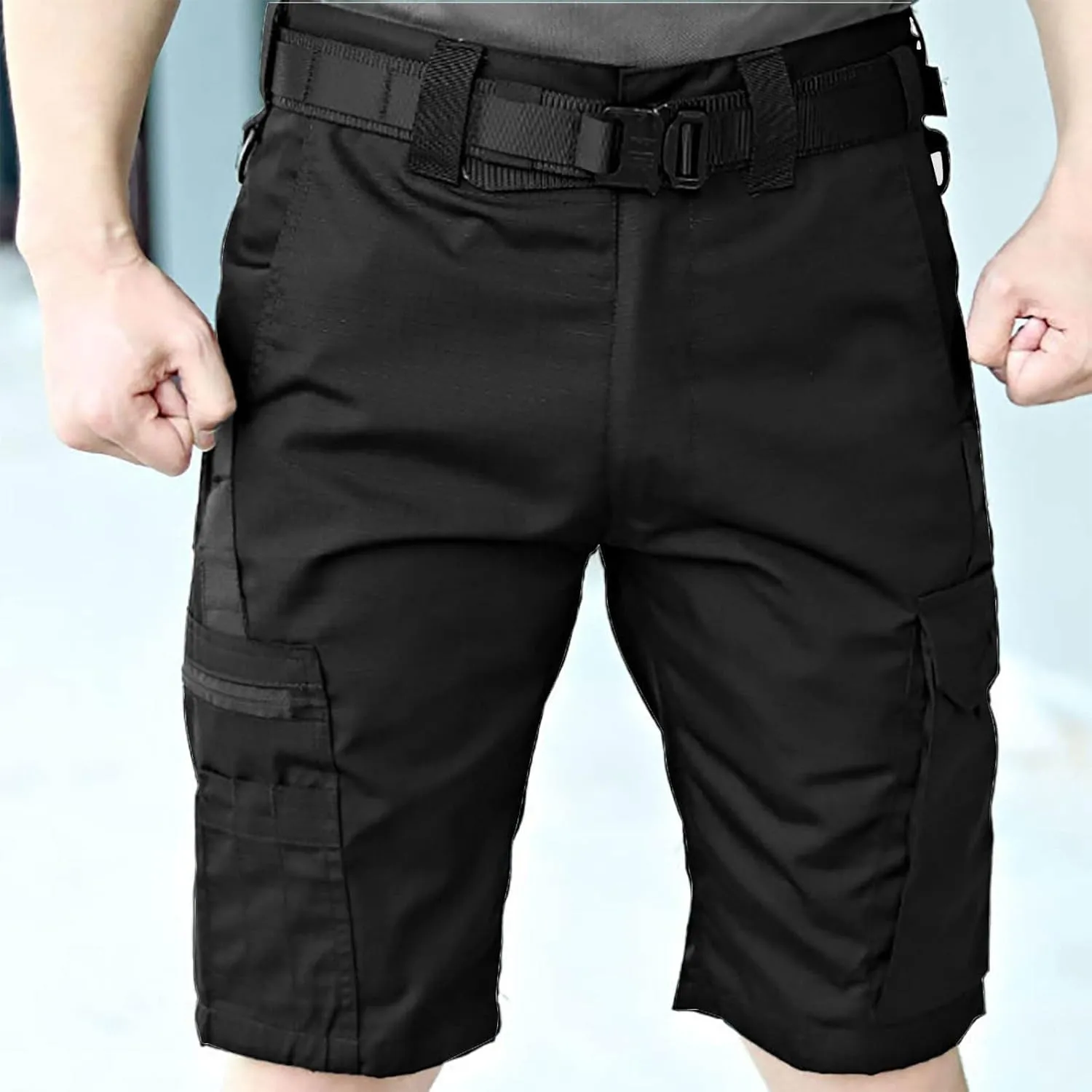 Loose Fit Lightweight Pants for Mens Fall Summer Cargo Sport Gym Hiking Fishing Straight Leg Pants Shorts Man 2025