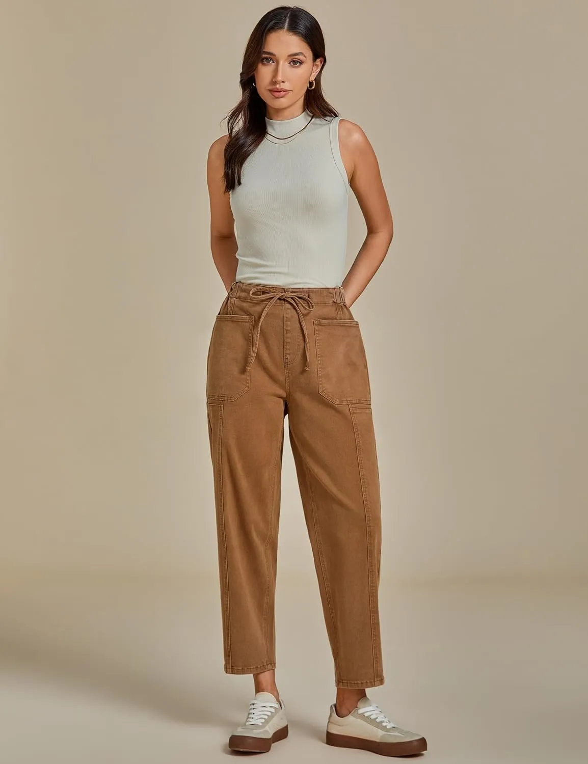 luvamia Barrel Jeans ,