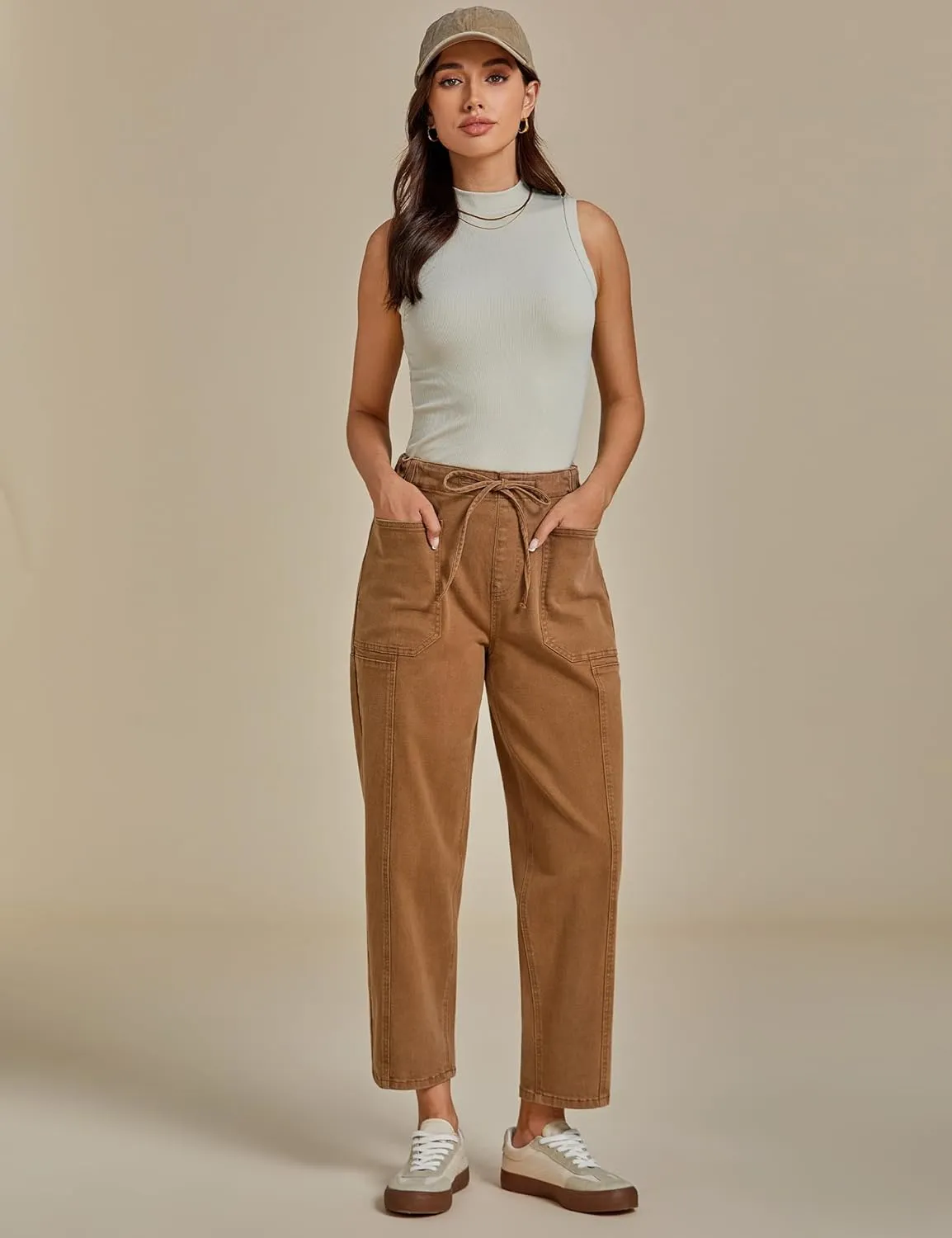 luvamia Barrel Jeans ,