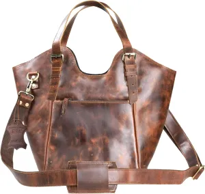Madosh, Leather Tote Shoulder Bag Crossbody Messenger Ladies Satchel Women Proffesional Purse Handbags