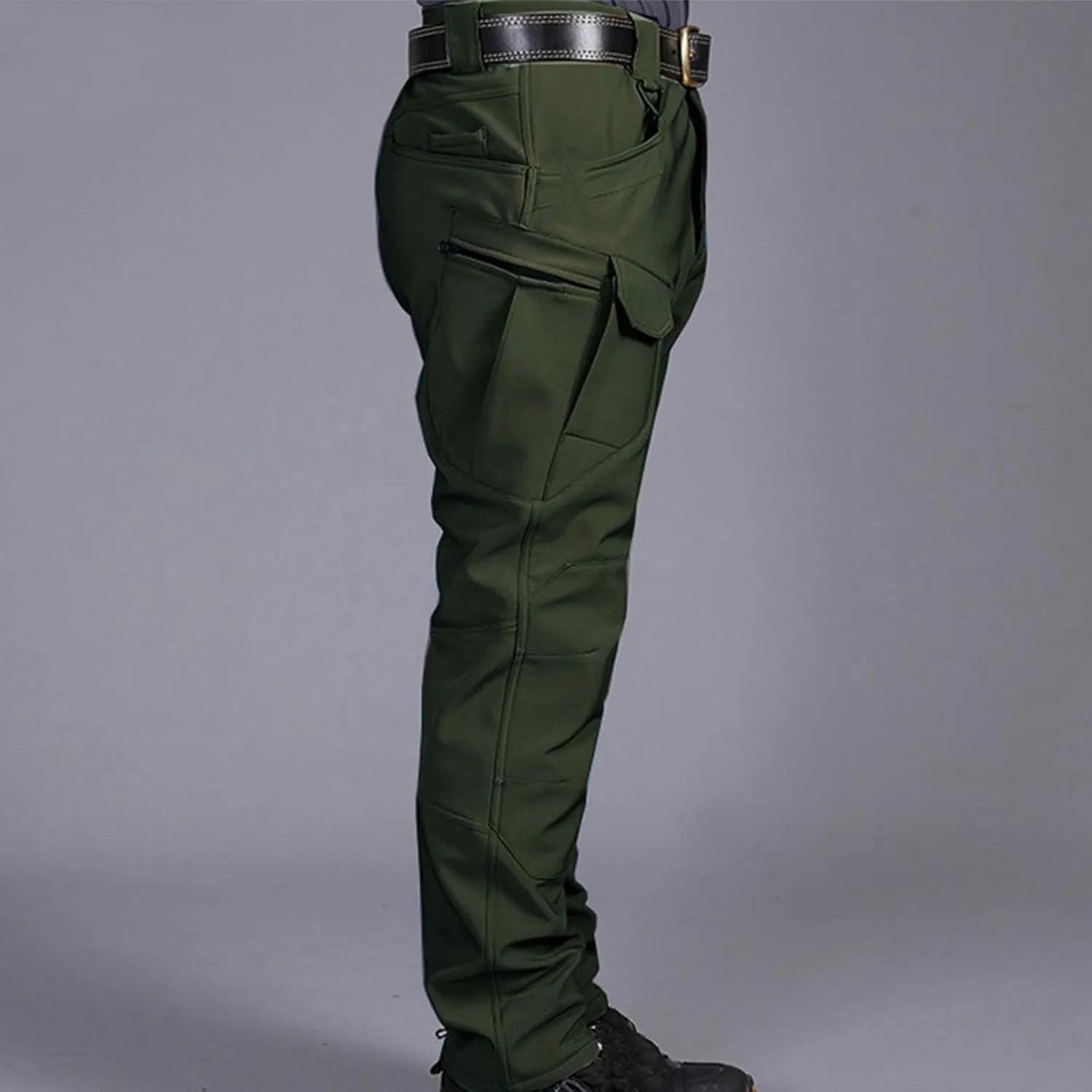 Men Cargo Pants Casual Outdoor Straight Leg Pants with Multiple Pockets Slim Fit Pants Fashion Trousers Hiking Pants