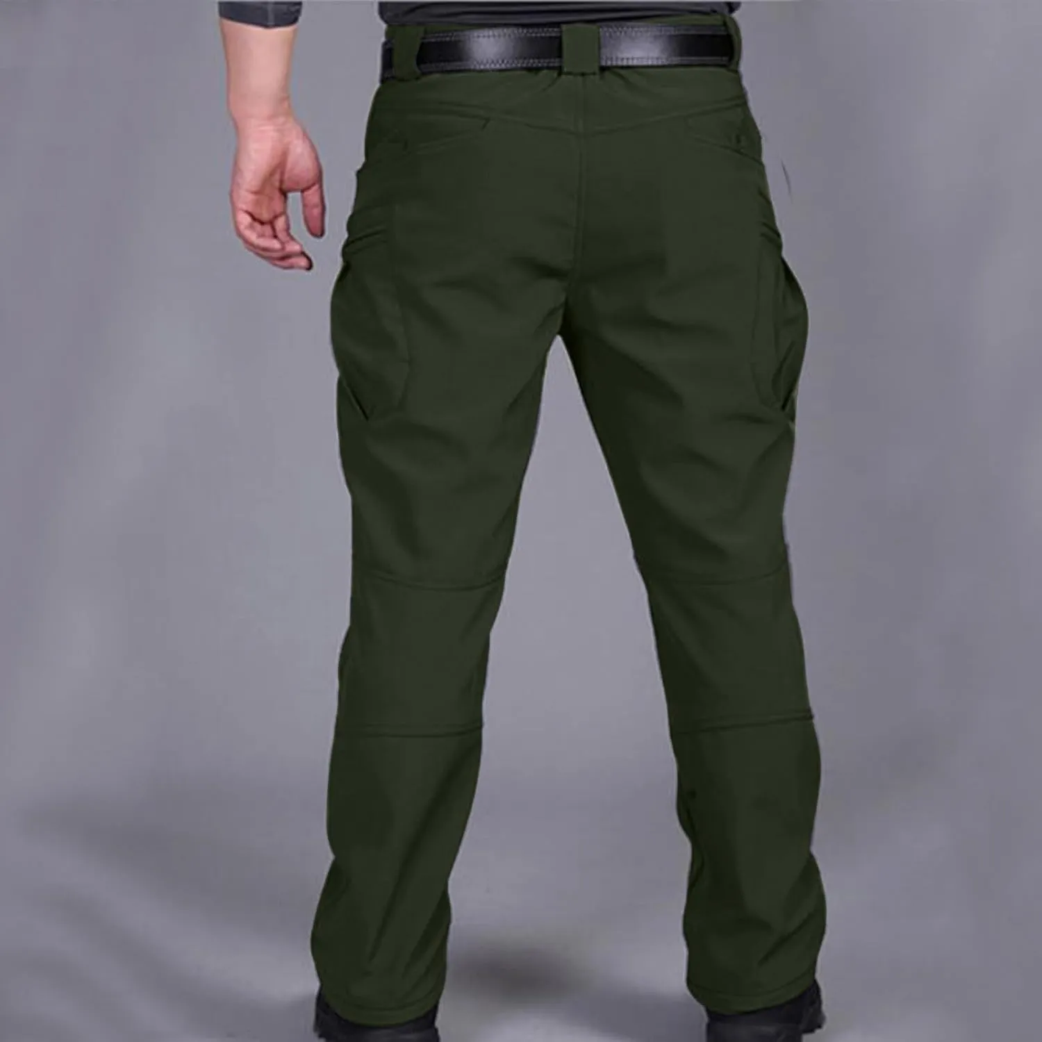 Men Cargo Pants Casual Outdoor Straight Leg Pants with Multiple Pockets Slim Fit Pants Fashion Trousers Hiking Pants