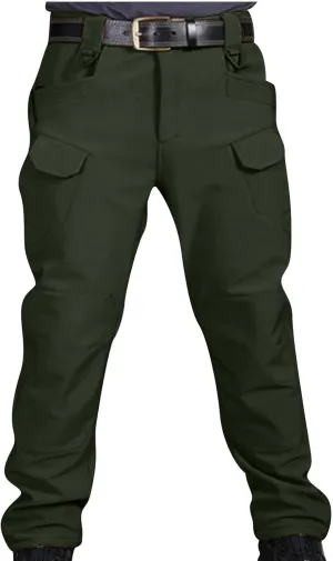 Men Cargo Pants Casual Outdoor Straight Leg Pants with Multiple Pockets Slim Fit Pants Fashion Trousers Hiking Pants