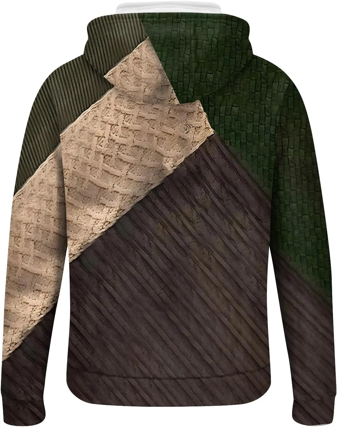 Mens Big and Tall Graphic Hoodie: Heavy Weight Workout Flannel Sweatshirt Designer Oversized Pullover
