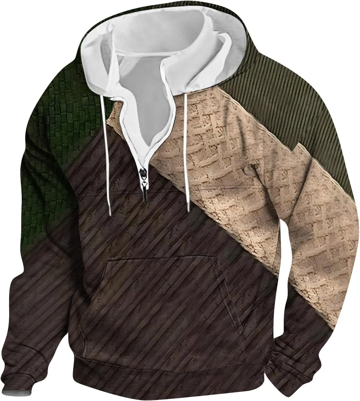 Mens Big and Tall Graphic Hoodie: Heavy Weight Workout Flannel Sweatshirt Designer Oversized Pullover