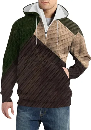 Mens Big and Tall Graphic Hoodie: Heavy Weight Workout Flannel Sweatshirt Designer Oversized Pullover