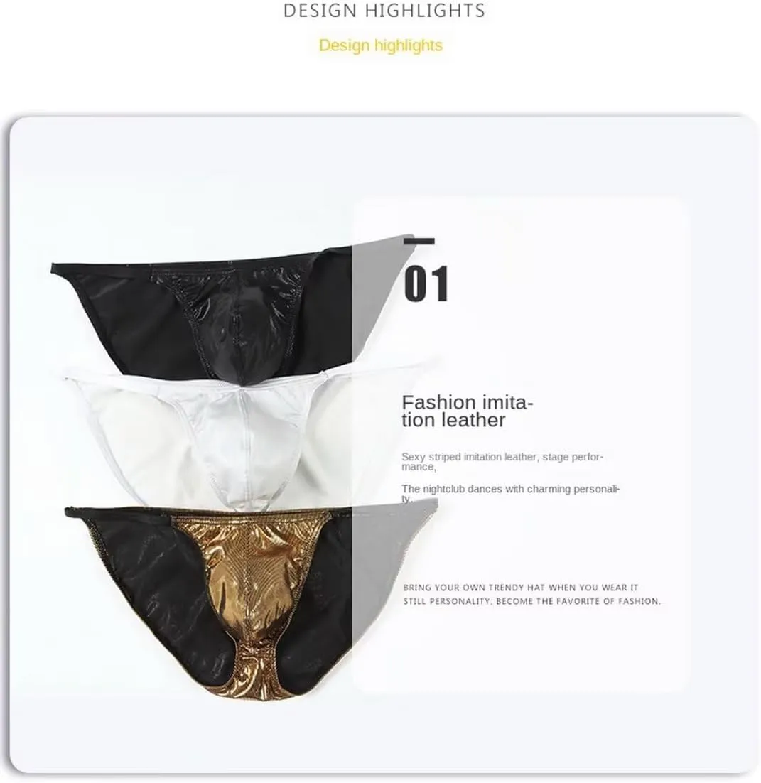 Men's Breathable Underwear Mini Briefs Low Rise Jockstrap Underpants Male Thongs