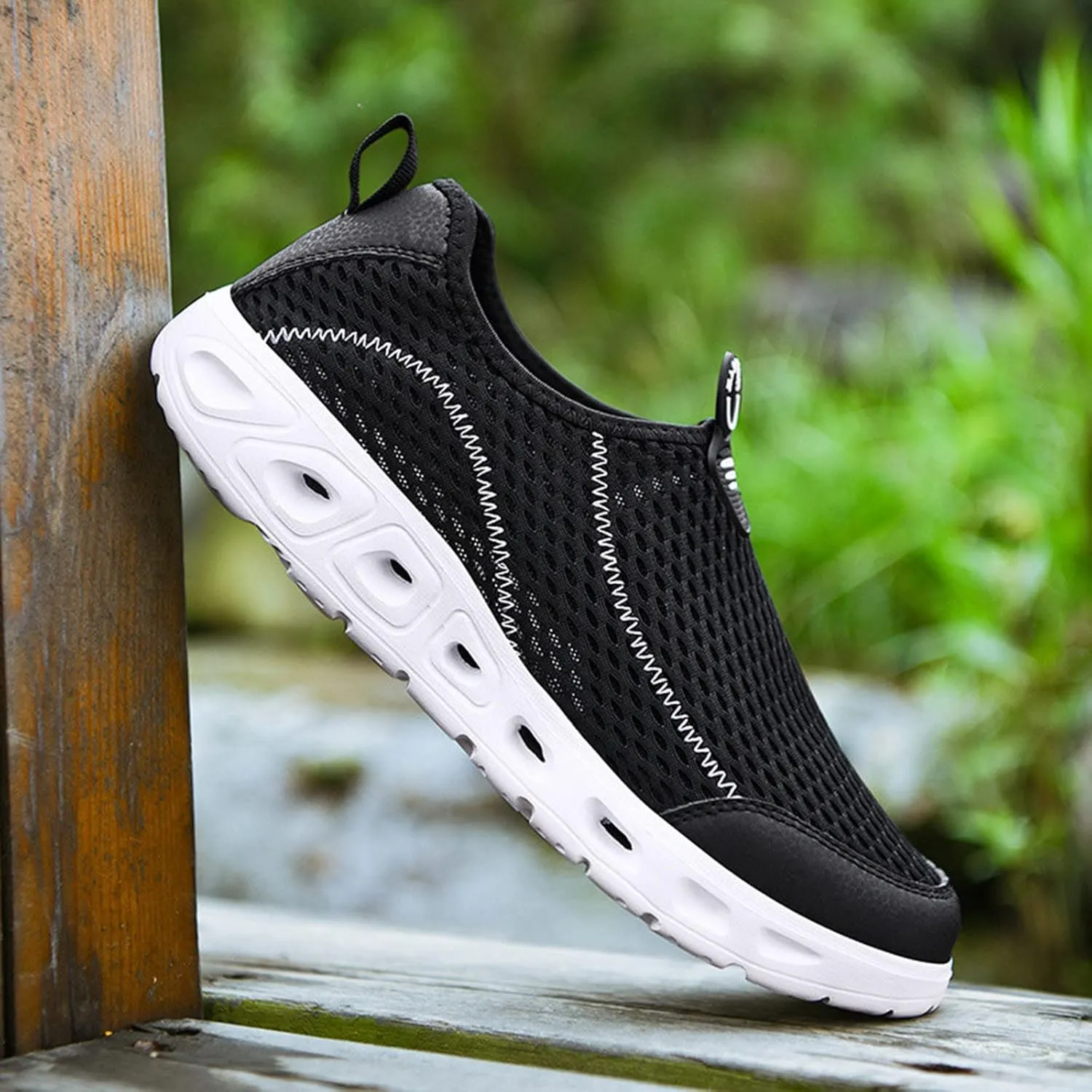 Men's Casual Sneakers Mens Running Shoes Comfortable Tennis Sneakers Walking Slip on Athletic Breathable Sport Shoe