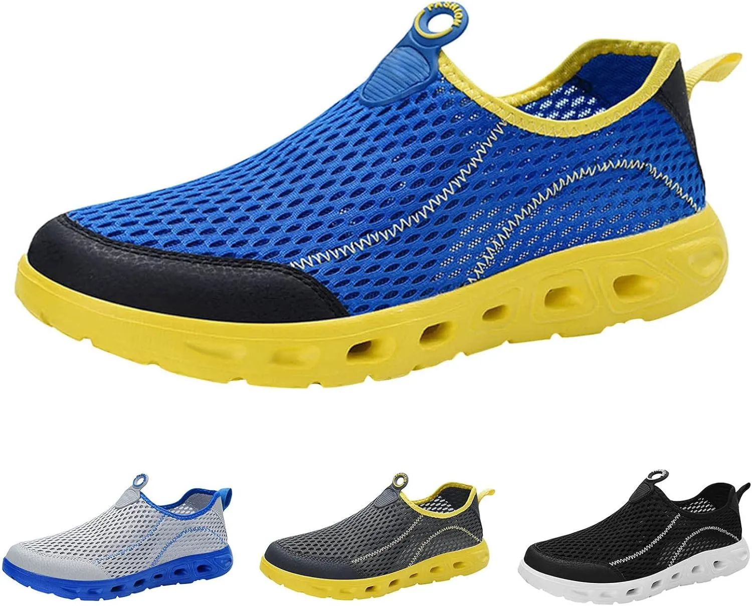 Men's Casual Sneakers Mens Running Shoes Comfortable Tennis Sneakers Walking Slip on Athletic Breathable Sport Shoe