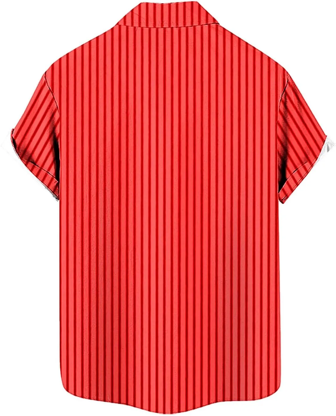Men's Casual Stylish Short Sleeve Button-Up Striped Dress Shirts Stretch Beach Shirt Formal Business Work Shirt Top