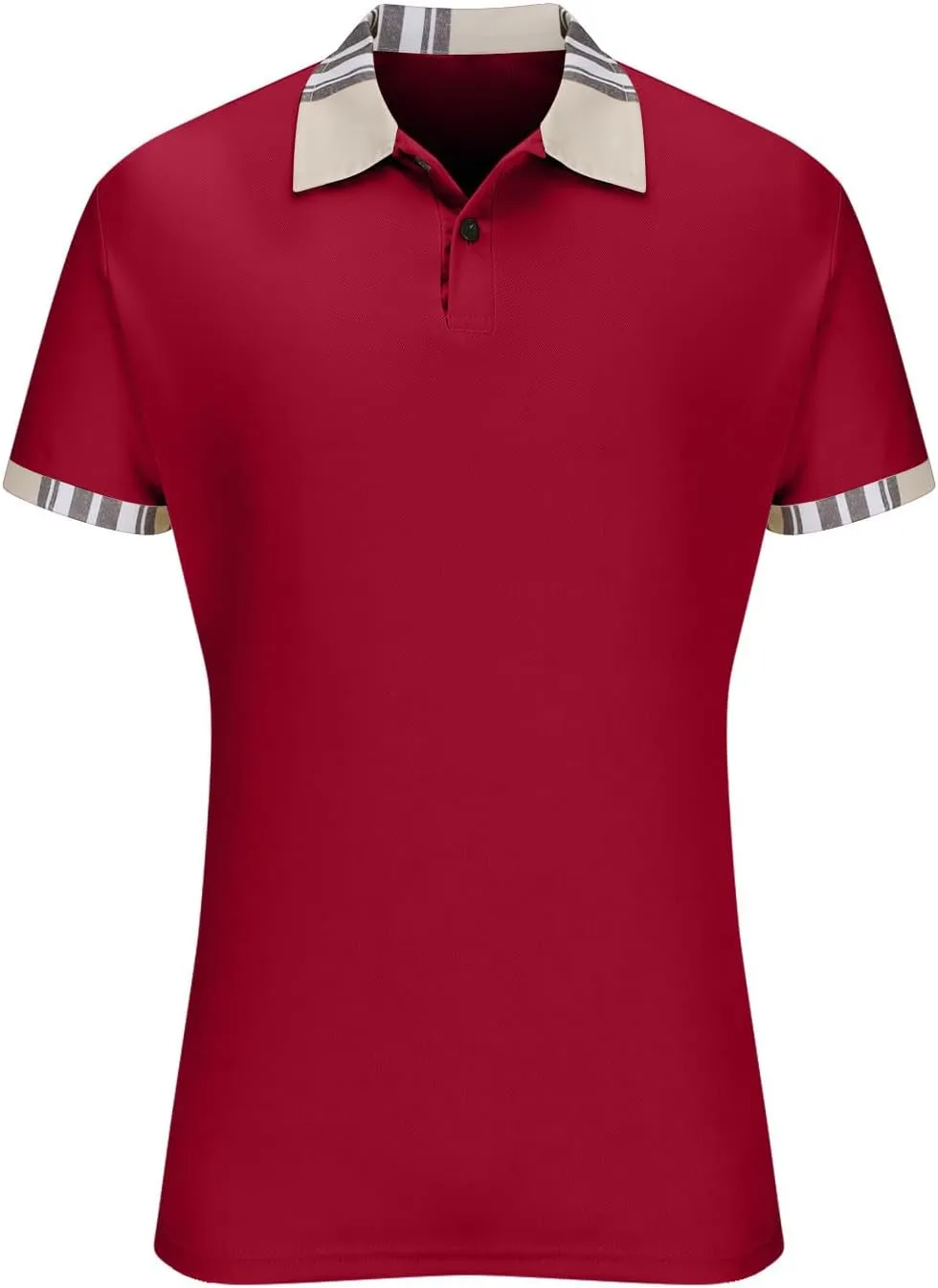 Mens Comfort Polo ShirtQuick-Drying Cool Tshirts Moisture-Wicking Lapel Shirts Perform Comfy Shirts Daily Wears