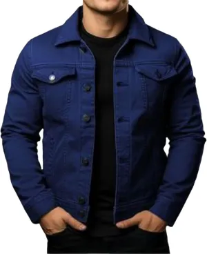 Mens Cozy Jacket Lightweight Casual Coat Lapel Button Pockets Outwear Slim Fit Overshirt Spring Fall