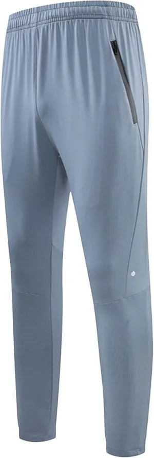 Men's Elastic Waist Stretch Running Athletic Pants Quick Dry Comfort Workout Trousers Casual Solid Outdoor Sweatpants