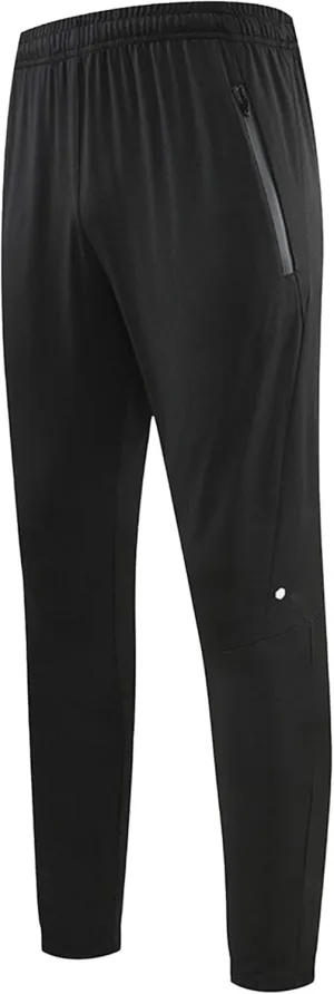 Men's Elastic Waist Stretch Running Athletic Pants Quick Dry Comfort Workout Trousers Casual Solid Outdoor Sweatpants