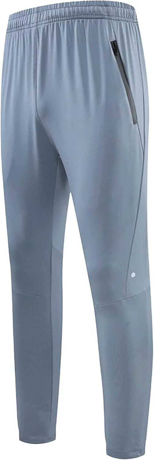 Men's Elastic Waist Stretch Running Athletic Pants Quick Dry Comfort Workout Trousers Casual Solid Outdoor Sweatpants
