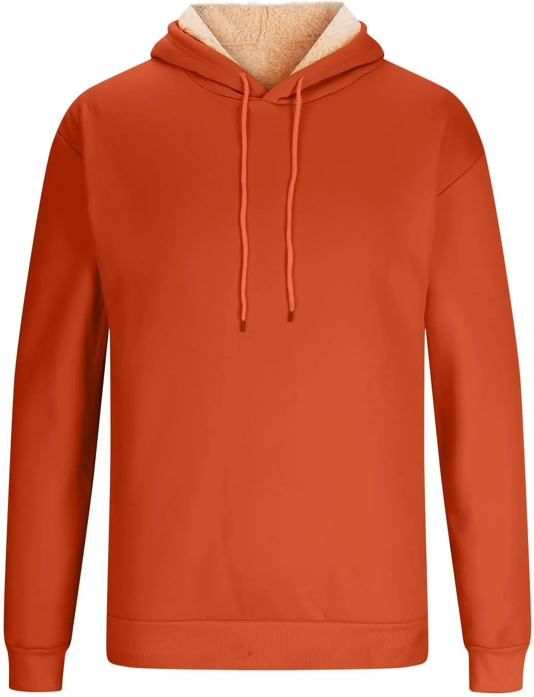 Men's Fleece Lined Hoodies Pullover Winter Warm Fuzzy Sherpa Heavyweight Hoodie Thick Thermal Hooded Sweatshirts