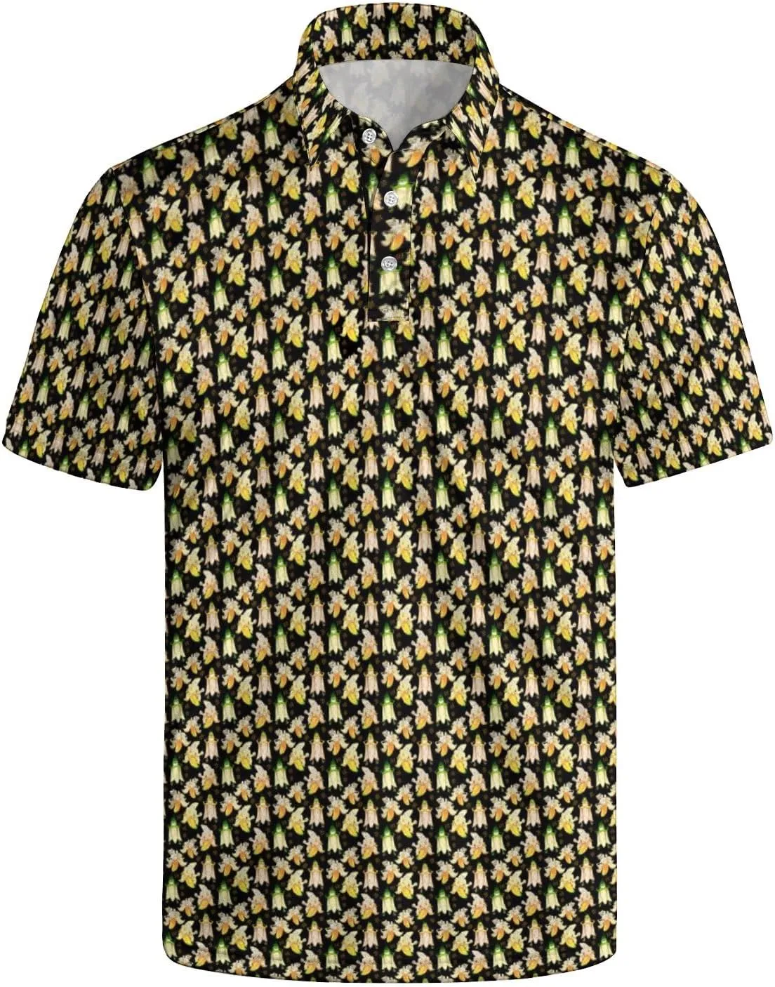 Men's Funny Golf Shirts Hawaiian Polo Shirts 80S Flashes Polo Shirts Funny Hawaiian Beach Summer Golf Polo Shirts