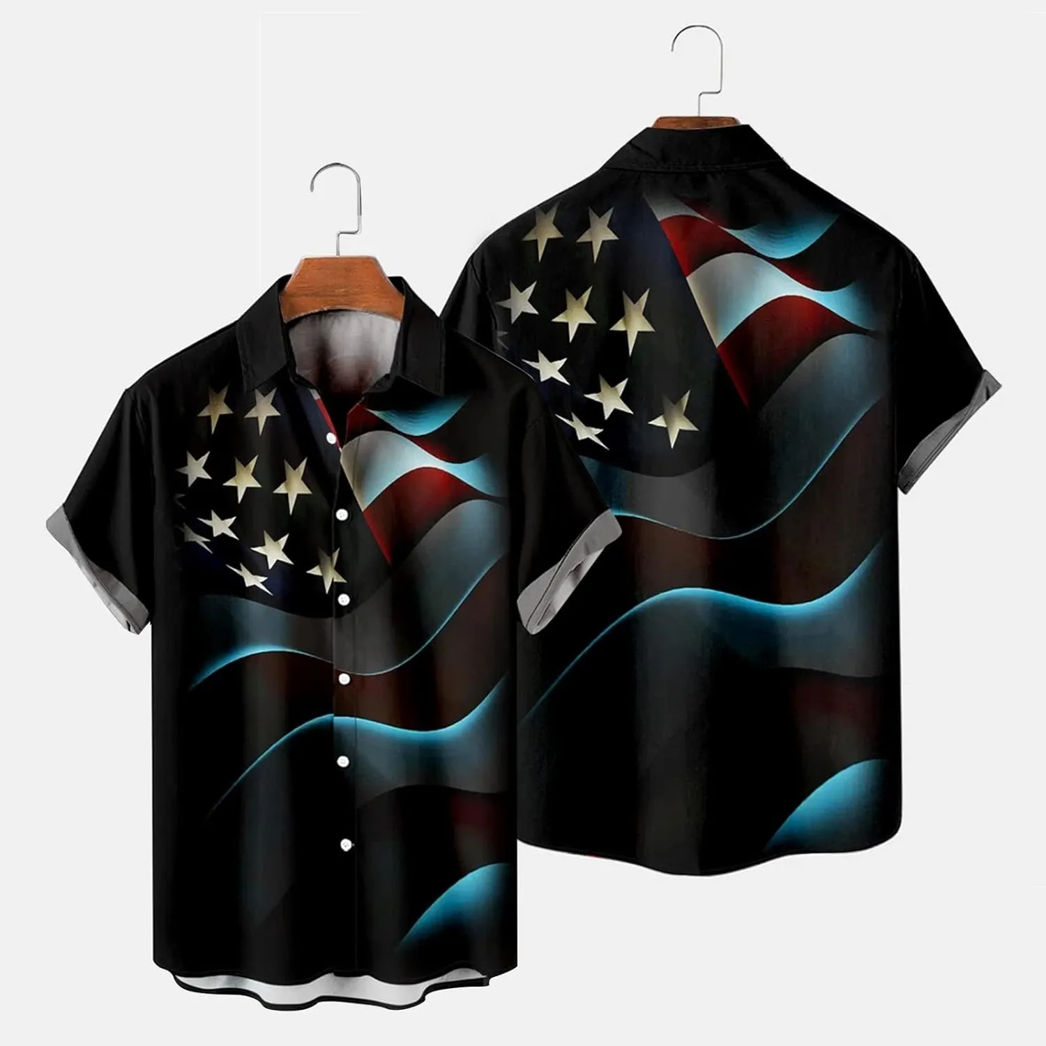 Mens Funny Hawaiian Shirts Casual Flower Shirts Short Sleeve Button Down Beach Shirts Men's Hawaiian Shirts Hawaiian