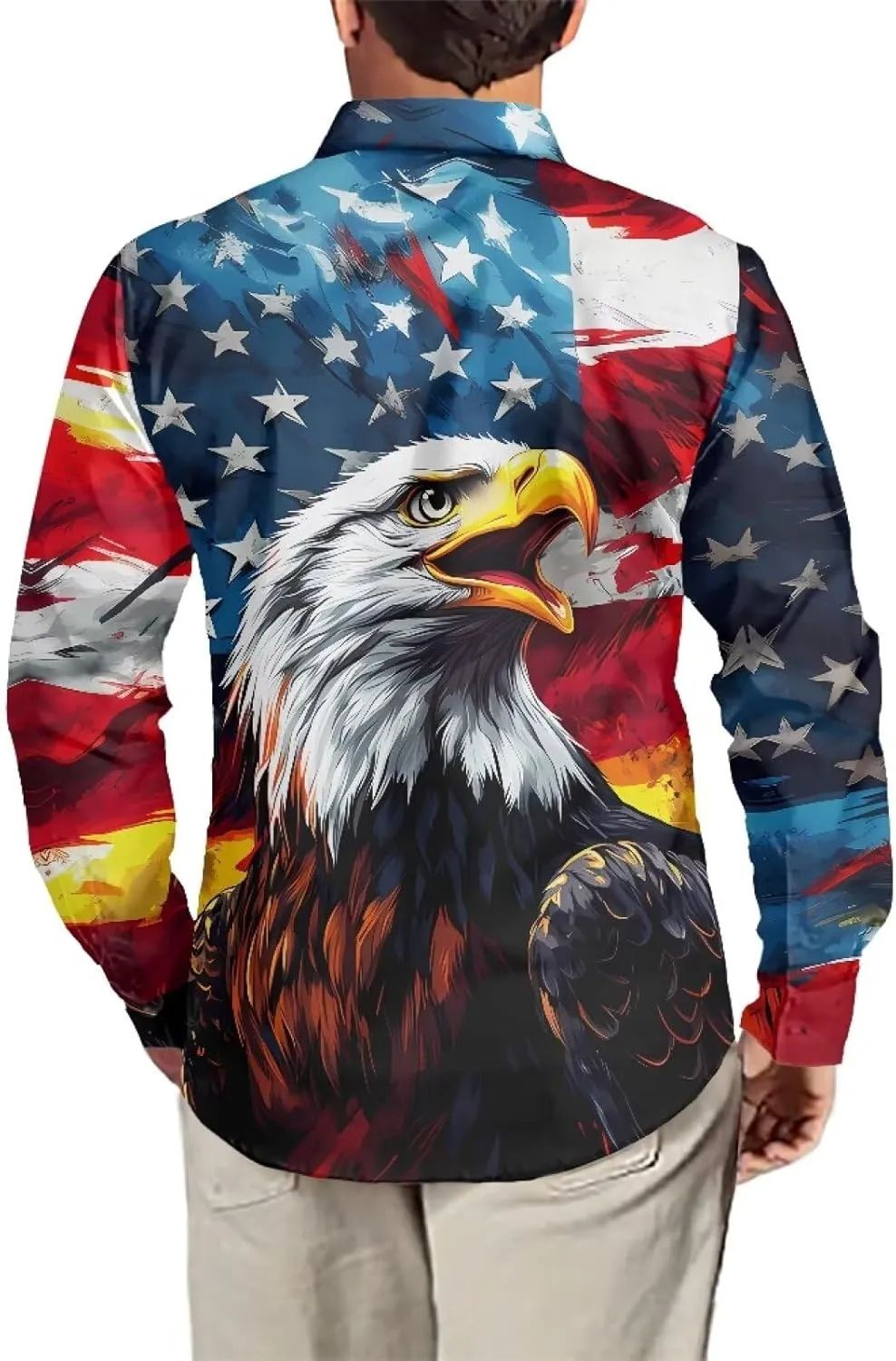 Mens Long Sleeve Shirt, Regular Fit Casual Button Down Shirt for Men Teens Size XS-6XL