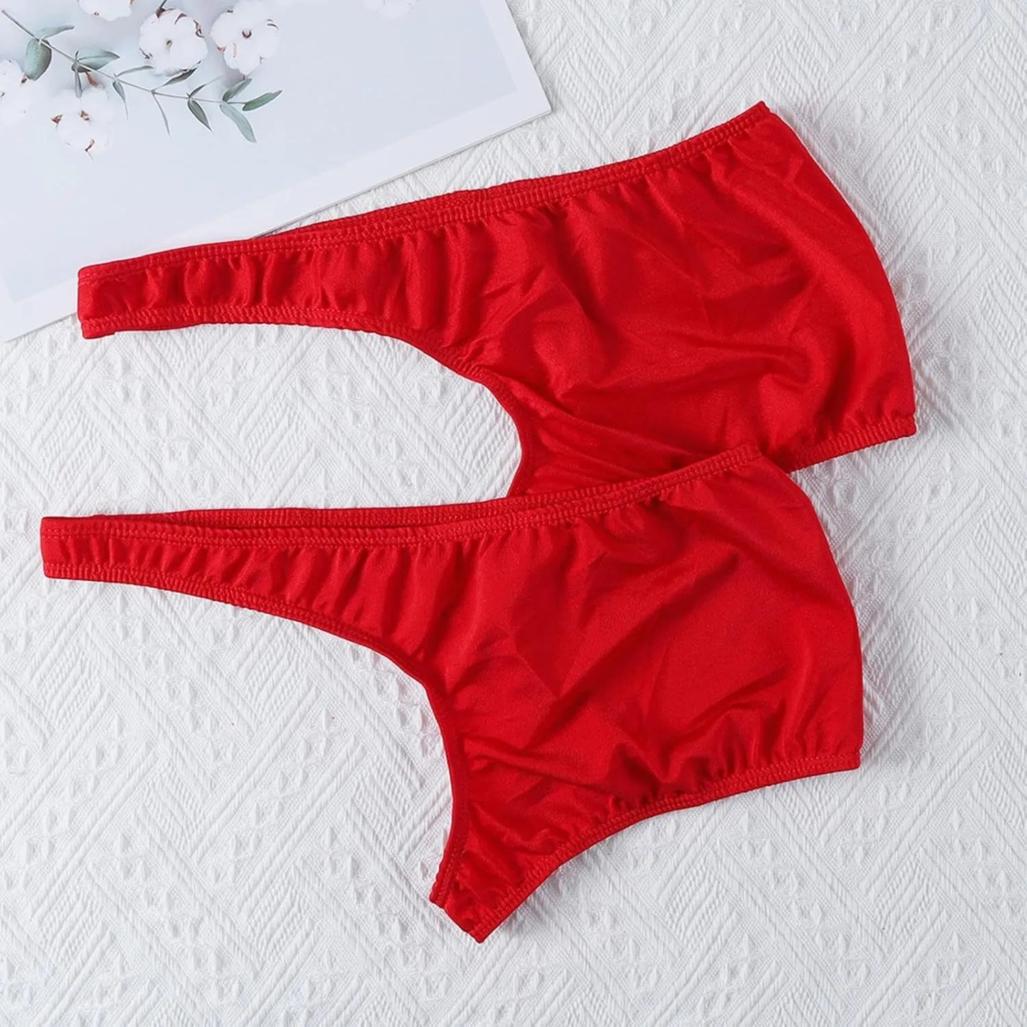 Mens Low Rise Briefs Stretch Breathable Hollow Separate Underpants Solid Brief Comfortable Fit Daily Wear Underwear