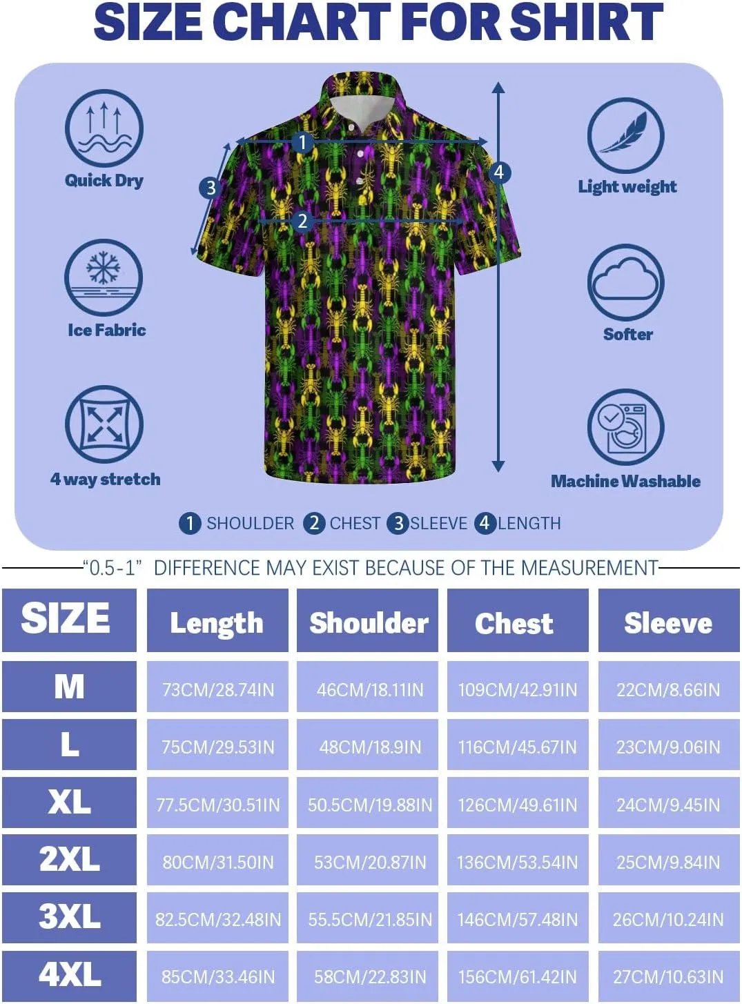 Mens Polo Shirts Funny Golf Shirts for Men Quick-Dry Performance Hawaiian Polo Shirts for Men Print Short Sleeve Shirts