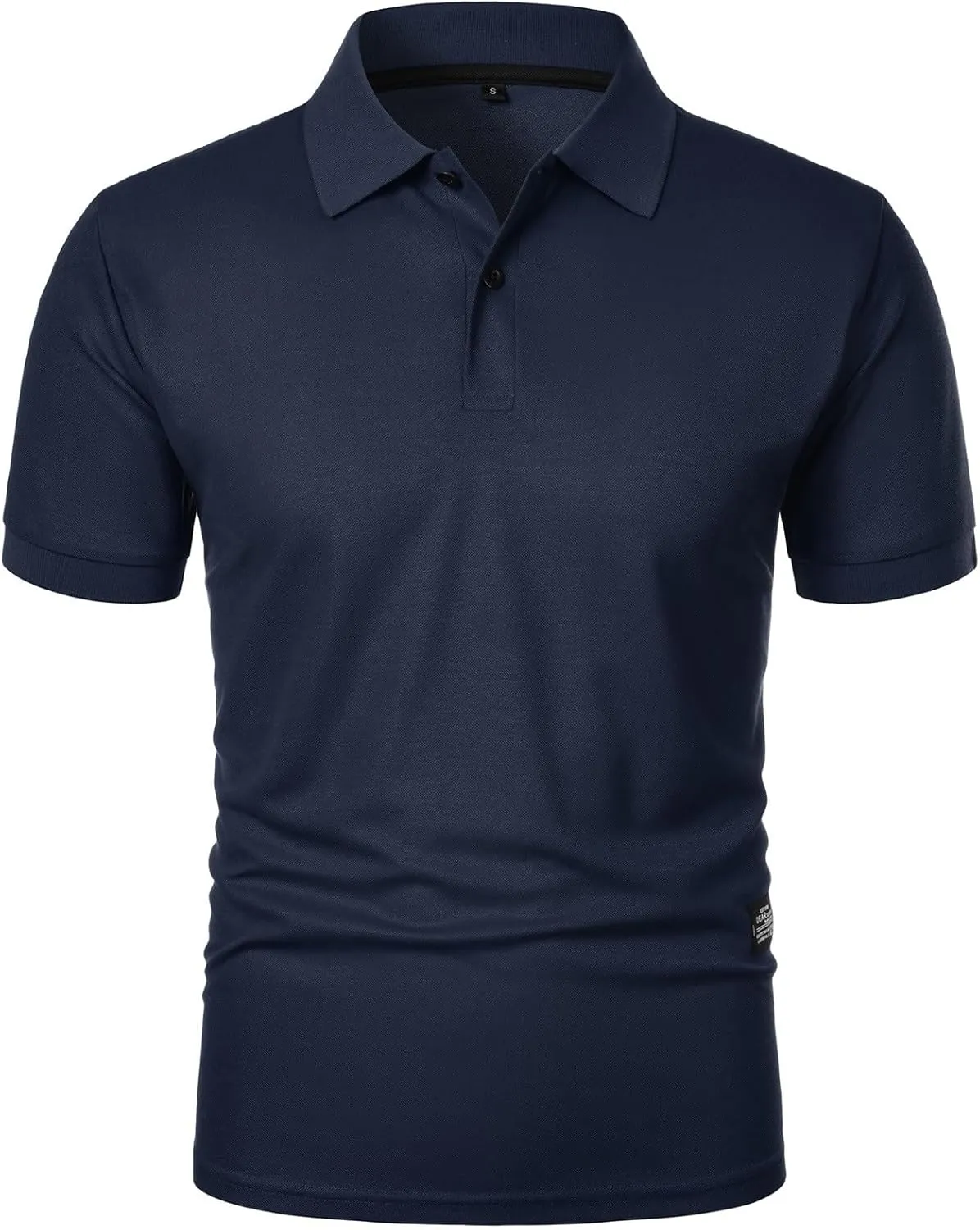 Mens Resort Wear 2025 Performance Short Sleeve Polo Shirt Moisture Wicking Casual Workout Big and Tall Golf Shirts