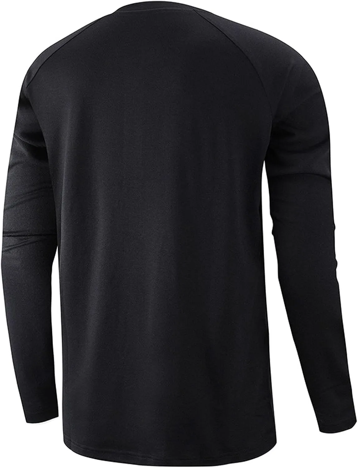Mens Shirts Casual Stylish Long Sleeve Slim Fit Button Down Warm Pullover Sweater Regular Fit Solid Henley Tshirt
