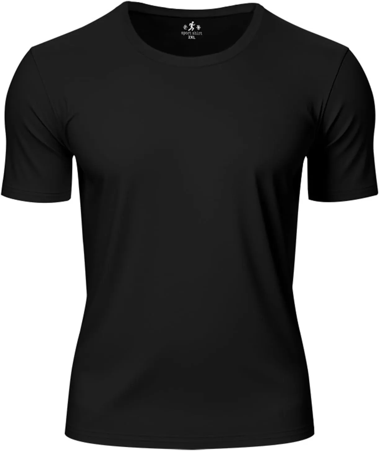 Men's Short Sleeve Tee Shirt Crewneck Casual Basic Shirt Moisture Wicking Fashion Tops Lightweight Gym Workout Tees