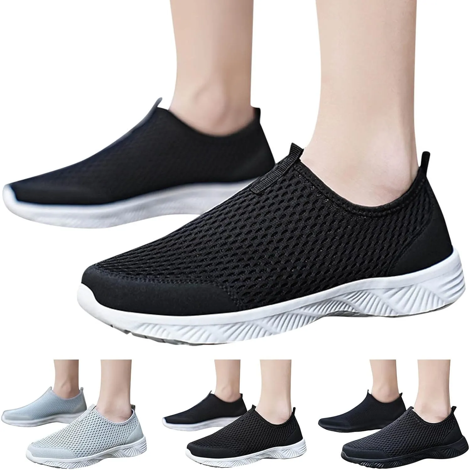 Mens Tennis Shoes Mens Slip on Shoes Sneaker for Men Walking Shoe for Men Mesh Comfortable Sneaker